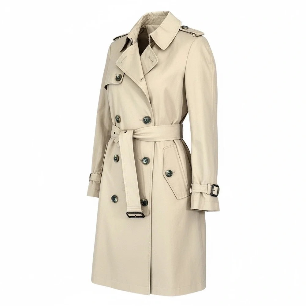 Ralph Lauren Women's Trench Coat Cotton Blend - Picture 16 of 16